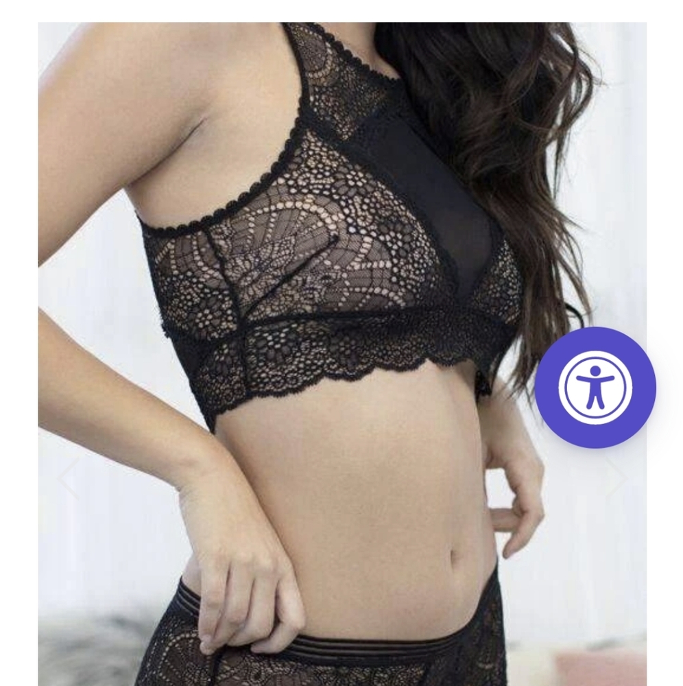 Lace Margot Camilette and Hipster Set--M